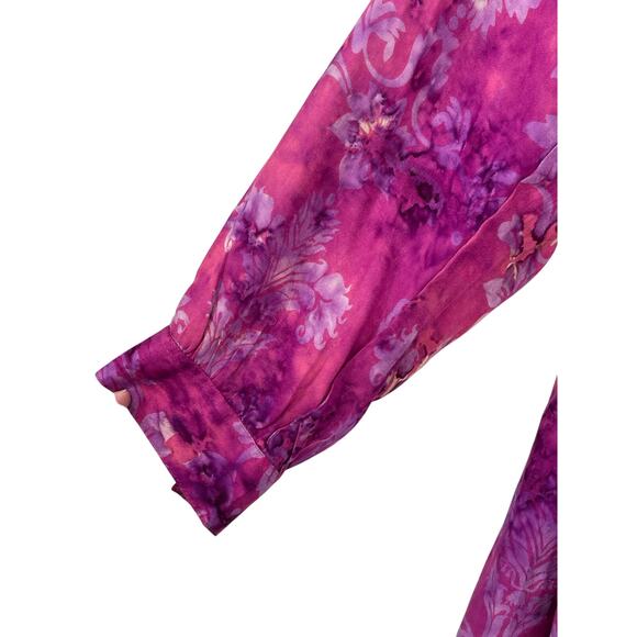 Soft Surroundings Tie Dye Purple Pink Tunic Top‎ Size 1X Artsy Boho Colorful - Picture 3 of 5